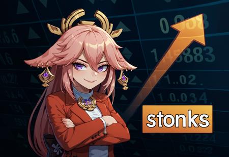 Stonks Meme | Concept LoRA XL v1.0