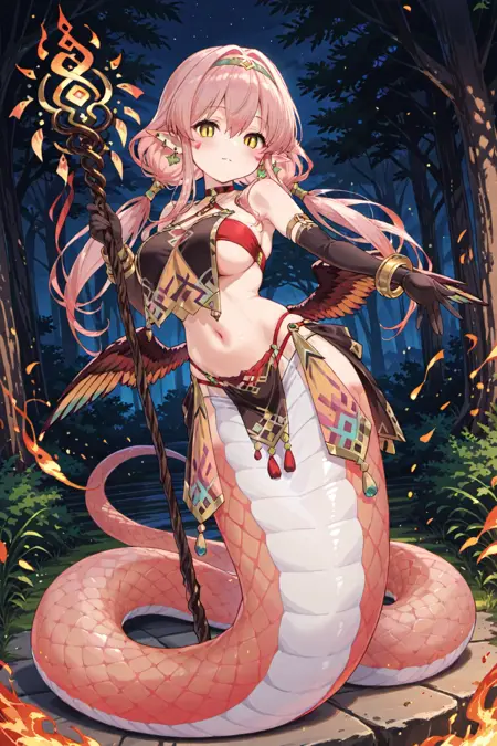 【エキドナ娘】ミテラス miteras (モンスター娘TD)