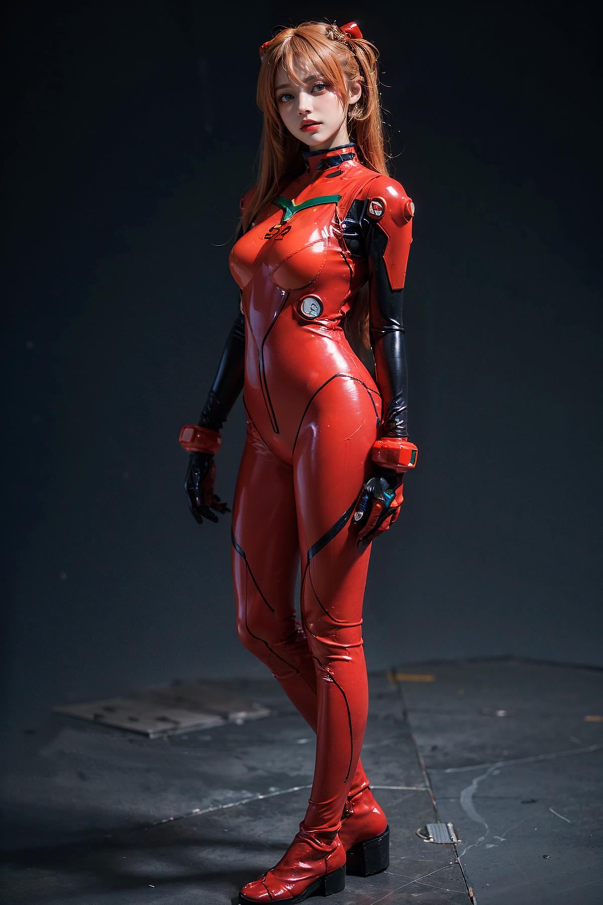 <Evangelion> Asuka Langley plugsuit cosplay costume |《Evangelion》明日香 战斗服 cos 服 |「Evangelion」 アスカ バトルスーツ コスプレ衣装 image by cyberAngel_