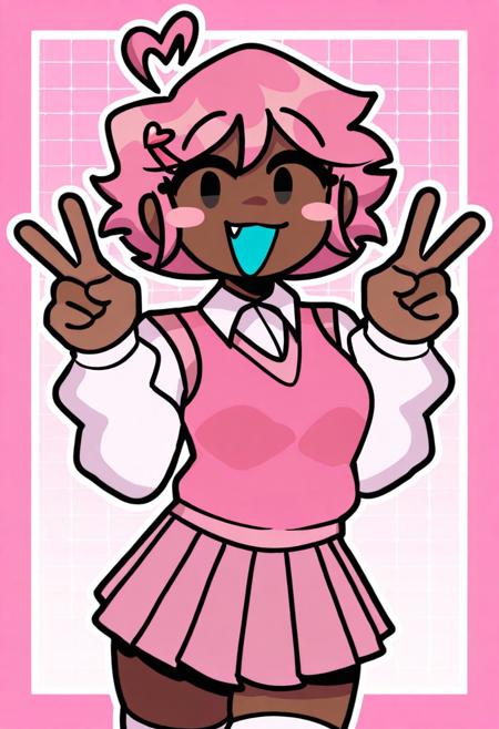 Jaden / Pink Imposter (Friday Night Funkin', Human Hijinks) Jaden
