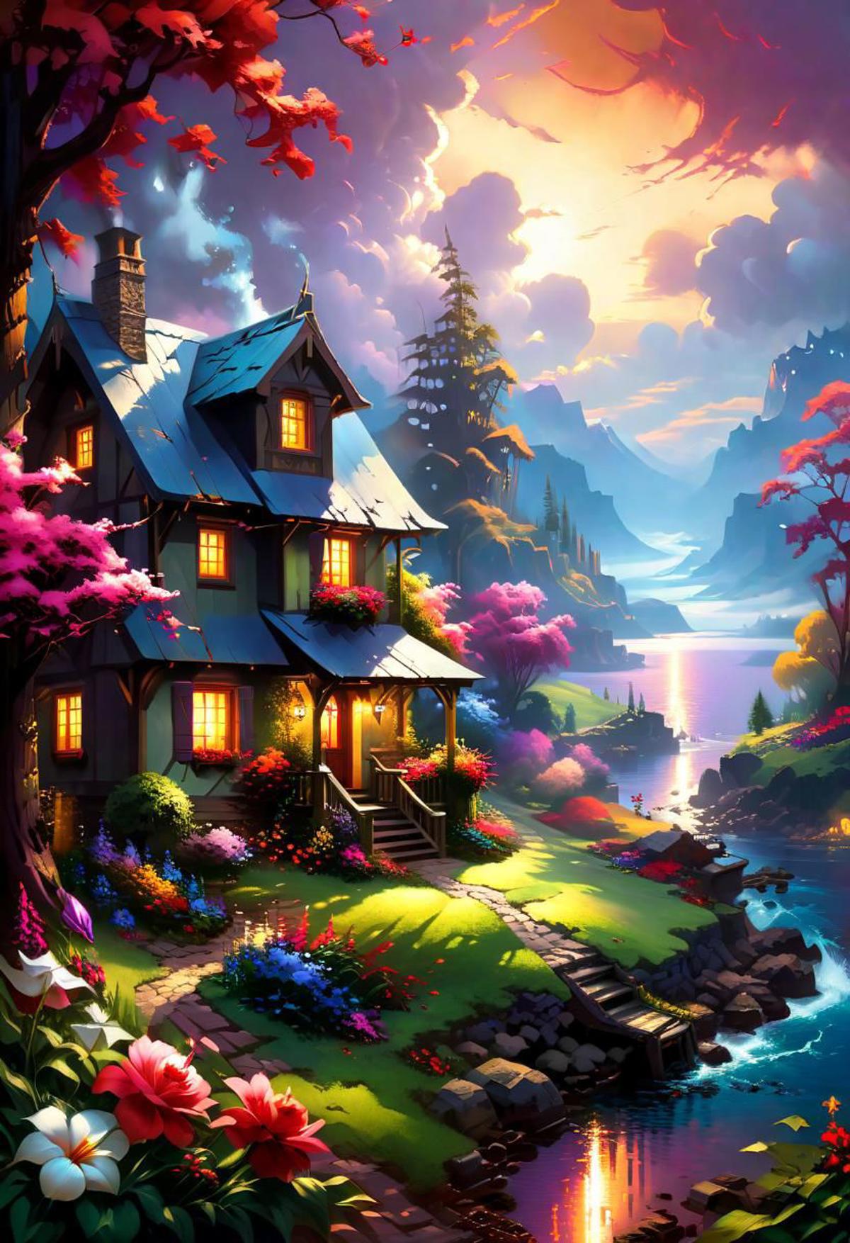 Thomas Kinkade Style image by thatCreepyGuy