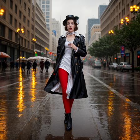 <lora:NatasjaDragic:1>  Natasja Dragic posing for a photo singing in the rain , 4k, raw, fashion, masterpiece