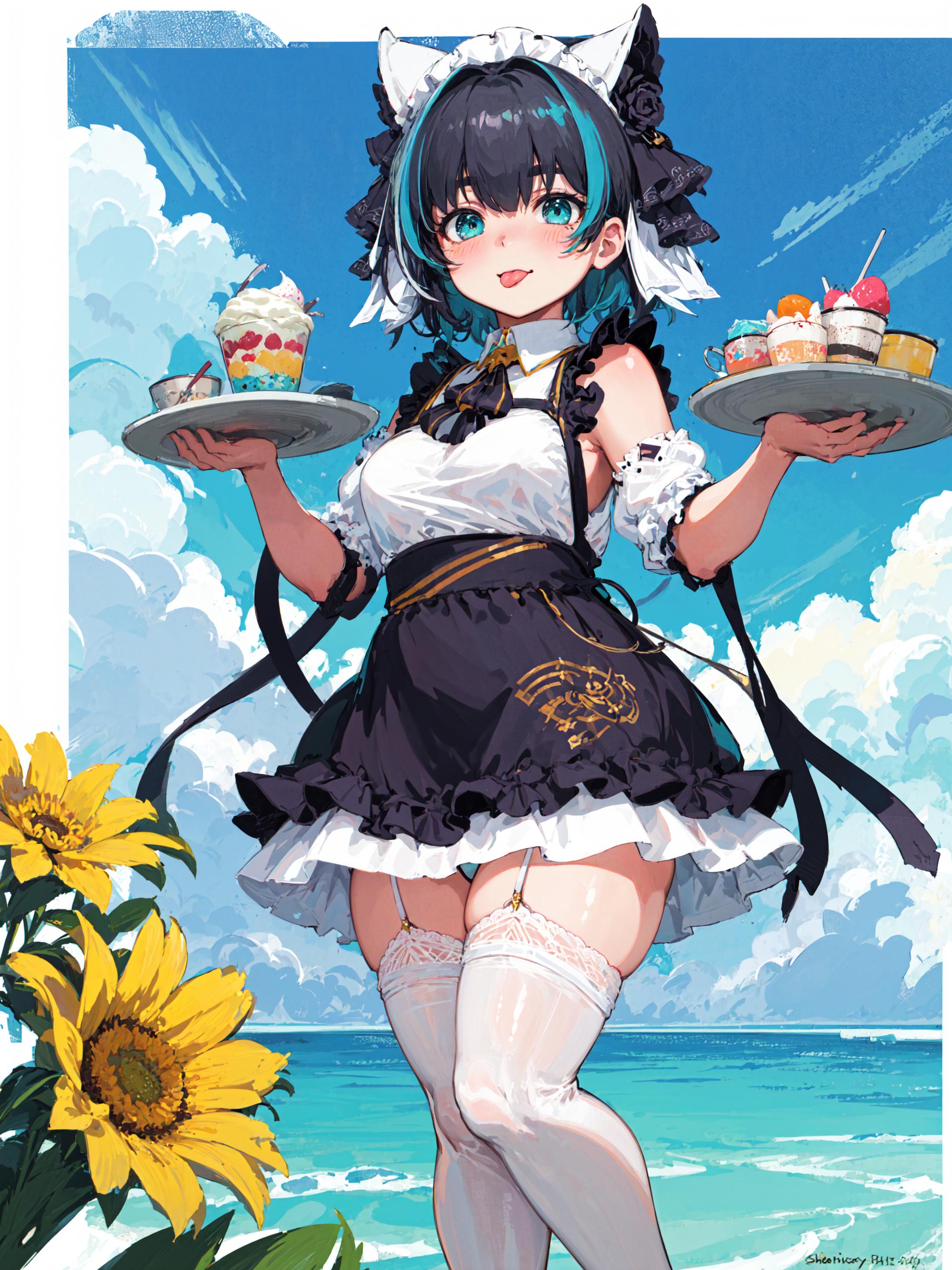 Cheshire | Azur lane | 4 outfits  image by GalaxyCoffee