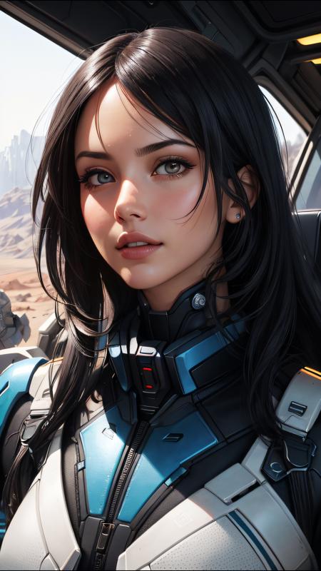 (perfect face) landscape, oil on matte canvas, sharp details, the expanse scifi spacescape ceres colony, intricate, highly detailed, digital painting, rich color, smooth, sharp focus, illustration, Unreal Engine 5, 8K, art by artgerm and greg rutkowski and alphonse mucha