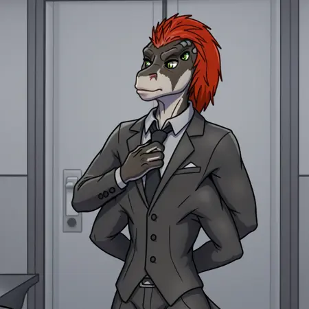 raharr from comic "leaving the cradle" by dartbiomech (1.5)