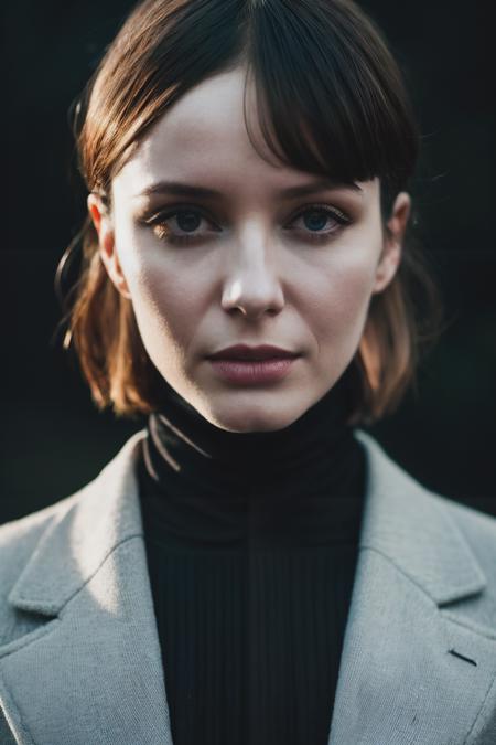 A stunning intricate full color portrait of chk , wearing a black turtleneck, epic character composition, by ilya kuvshinov, alessio albi, nina masic, sharp focus, natural lighting, subsurface scattering, f2, 35mm,<lyco:ChristinaHendricks-RealVision-V1.0:1.0>