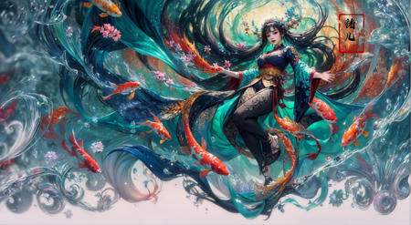 ((masterpiece,)),(( best quality,)),extremely detailed cg 8k wallpaper,bright colors,Dramatic light,character oil painting by Amano Yoshitaka Thick acrylic illustration on pixiv,  illustrationover, cover_page, letterboxed, long_hair, looking_at_viewer, pureerosface_v1((Detailed text))figureCute figure0:(detailed face:1.6):0.20(solo focus:1.7)ultra-detailed(masterpiece:1.4)best qualityultra high resGround glass(english_text),multiple_girls,virtual_youtuber, 1girldetailed background(sparrowSika deer:1.2)(koi:1.5),(Real waterRealistic waterflowing water:1.3), (Black transparent pantyhose:1.3)
bokehchiaroscuro, wlop,Double exposureline,badge,pattern,ultra realistic 8k cg, picture-perfect face, flawless, clean, masterpiece, professional artwork, famous artwork, cinematic lighting, cinematic bloom, (upper body:1.3),(long legs:1.3),
Beautiful girl, Exquisite and beautiful features, Wearing delicate and intricate Phoenix fantasy soft armor, An amazing fantasy background, Chinese mythology, in the style of realistic and hyper-detailed renderings,mature female, tall body, sideways glance,cold attitude,eyeshadow,eyeliner,(long legs:1.1), (random hair style:1.2),white hair
3d,3d render,high-precision shadows,close-up,(imid shot,macro shot:1.25),(Detailed face description),(Detailed hair description),(Detailed clothes description),
{Extremely Delicate Beautiful},(detailed eye description),((Delicate Faces)),(Beautiful and detailed facial depiction),Realistic skin, realistic light and shadow,