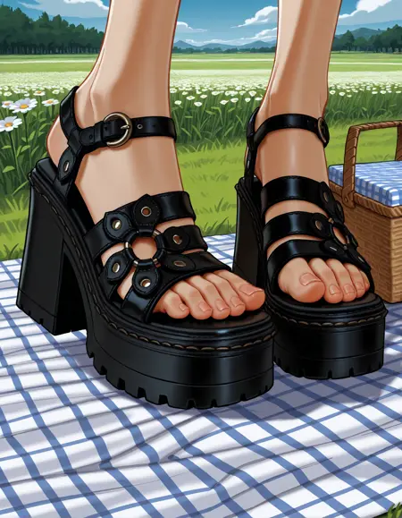 NoBo "Sunburst" - Chunky Lug Sandals