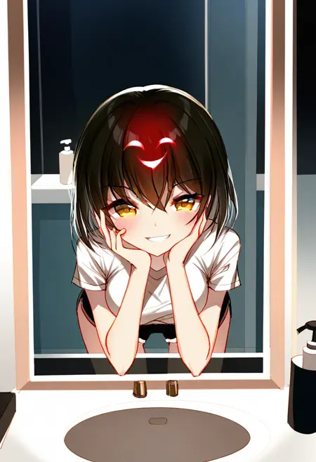 Possessed with Face on Forehead (Lewd Concept)