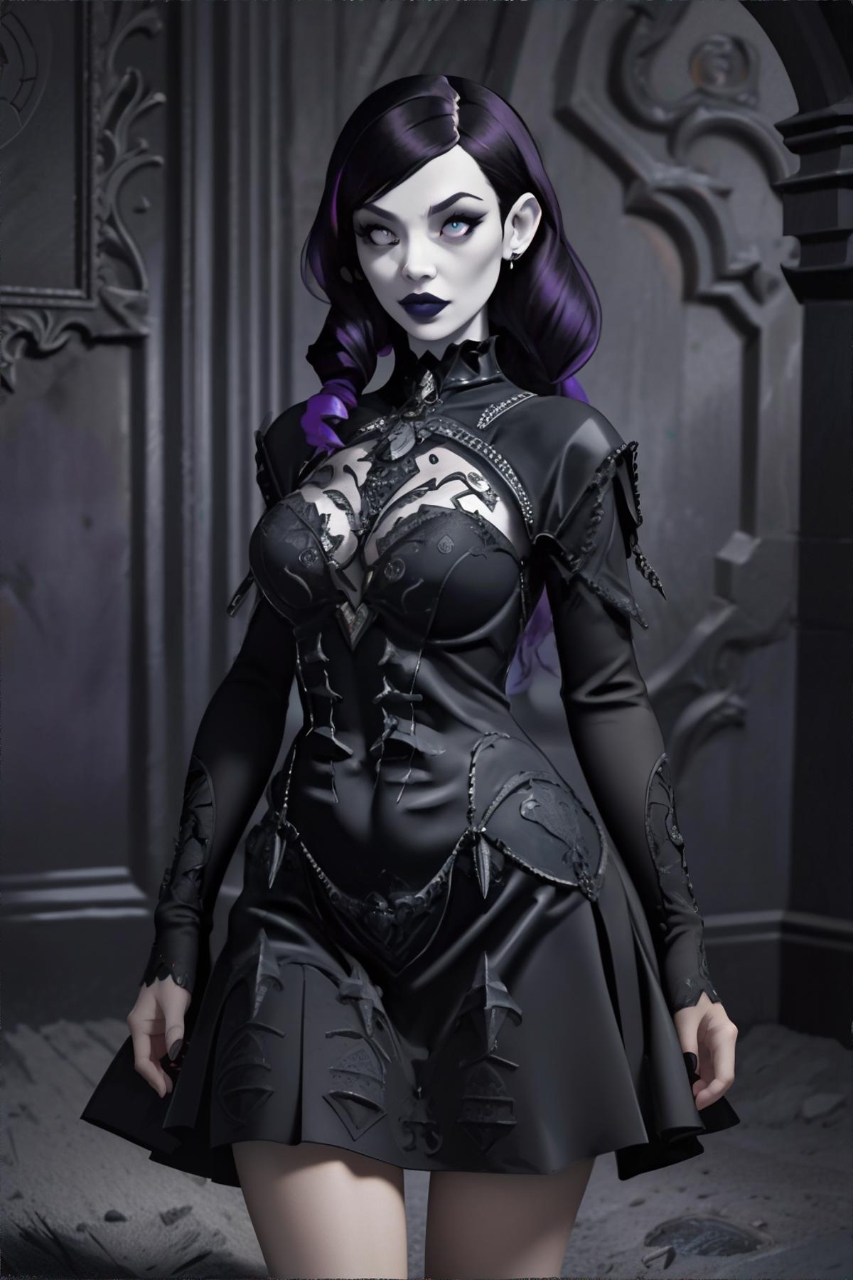 Halloween Attire | Goth Dress - by EDG image by bzlibby