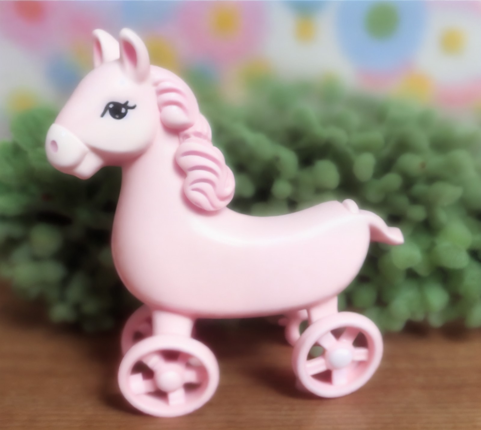 pastel pink babycore <lora:pastel pink babycore:0.68> toy rocking horse