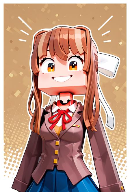Monika ZAMination Fazbear and Friends -- Minecraft /  DDLC / Doki Doki Literature Club  Noob+Illustrious noob eps