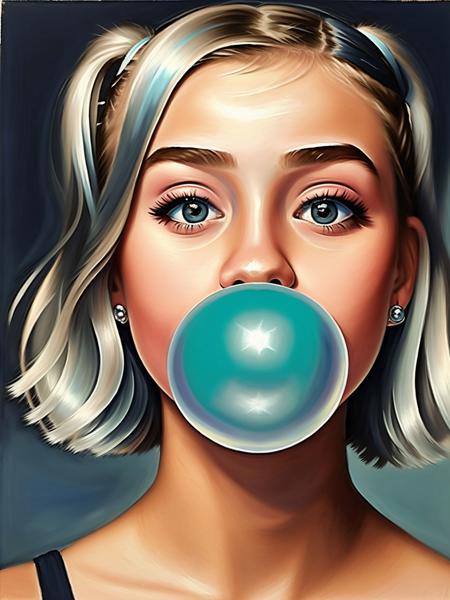 blow bubble gum