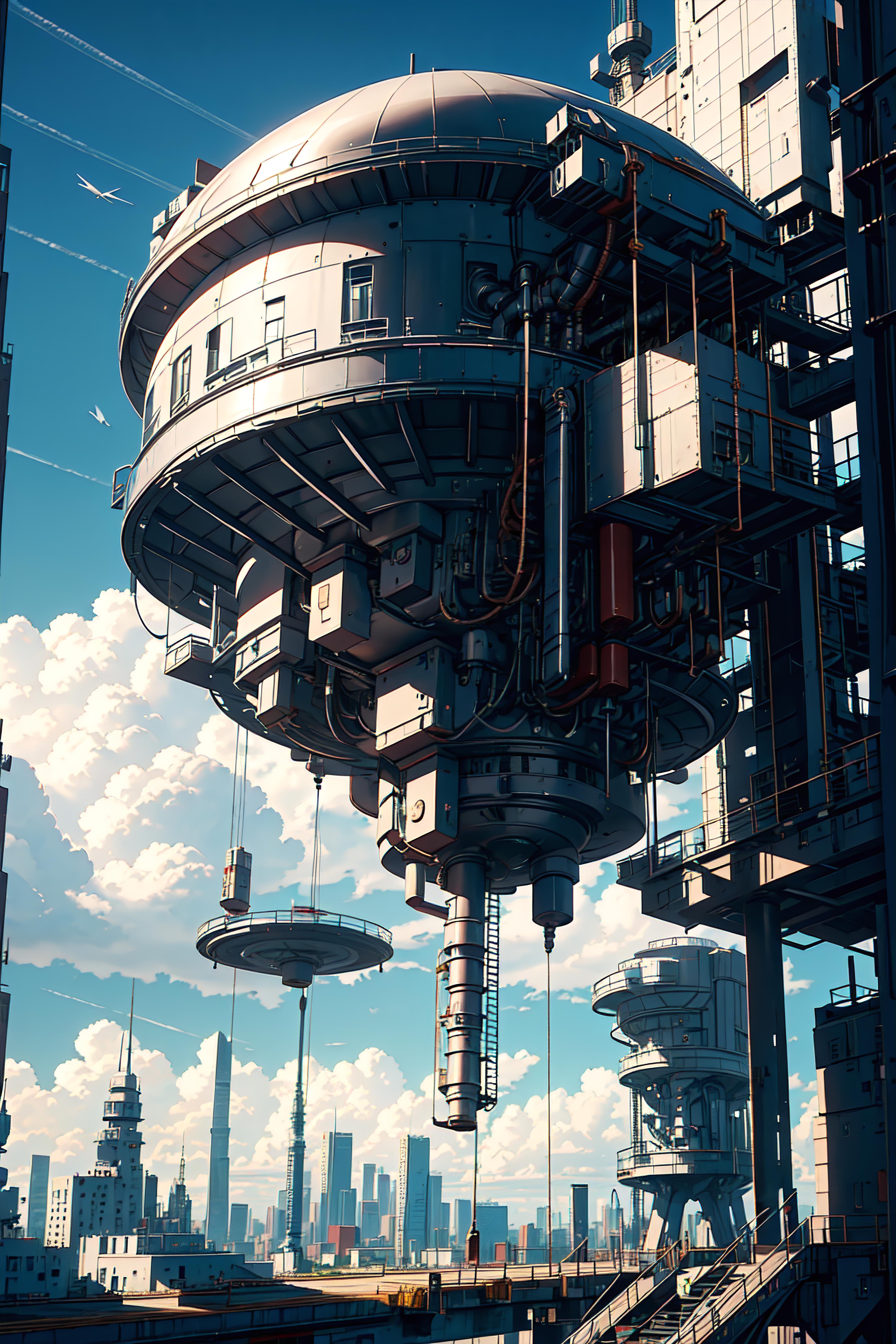 Floating architecture/Floating buildings/Suspended city/empty island/Mega buildings 浮空建筑 image by Mr2Sexy