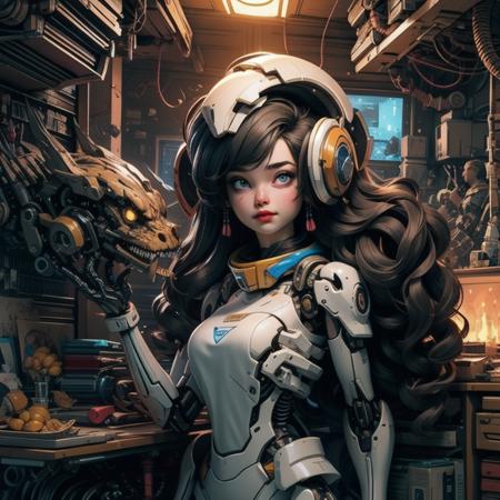 (original) , (very detailed wallpaper) , very detailed illustrations, (1 Girl) , beautiful eyes, (delicate face) , perfect detail,
((mechanical parts)), mechanical spine, mechanization, future, wide hips, laboratory, ((mecha)), stylish energy \(module\), repairing,
(best lighting) , (super complex detail) , 4K Unity, (super detailed CG: 1.2) , (8K: 1.2) , lifelike, <lora:My Girl:0.3>