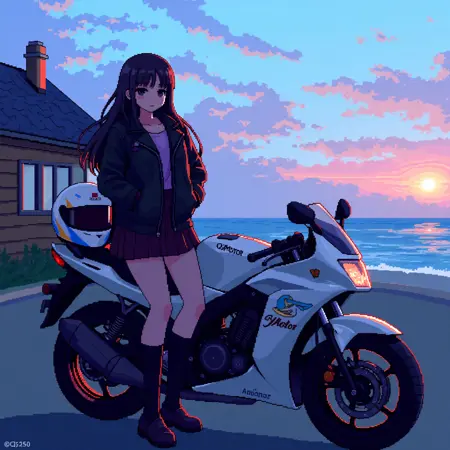 Retro pixel style