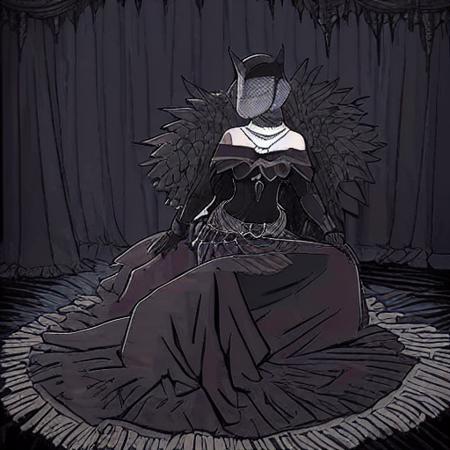 best quality,( <lora:Gremory:1>, 1 woman, solo, choker, black dress, jewelry , black gloves, long veil, medivel-era style dress, jewelry, necklace, full body, boots, vail cover her face, perfect finger, sitting),(<lora:ARWBedroomGothic:0.8> gothic style badroom, bedroomgothic, bedroomgothic twinbed)