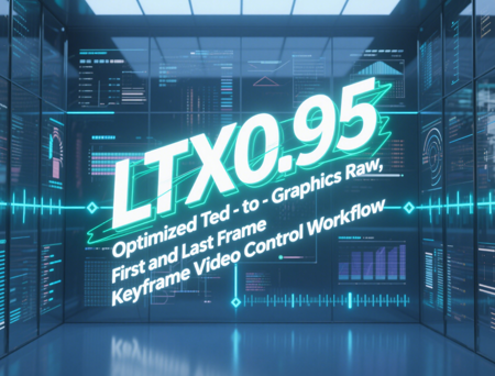 LTX0.95 Optimized Text-to-Graphics Raw, First and Last Frame Keyframe Video Control Workflow v1.0