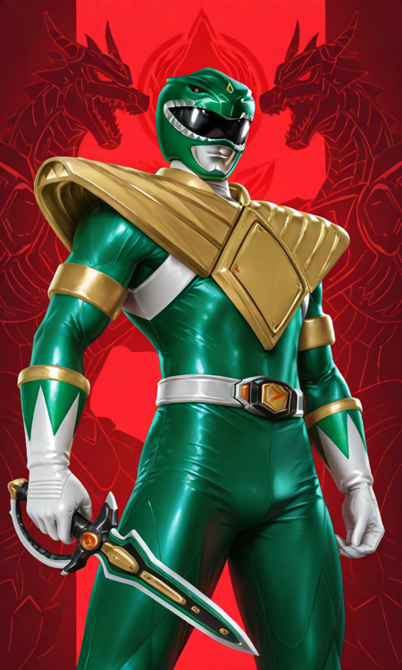 Green Power Ranger/DragonRanger - Mighty Morphing Power Rangers/Kyōryū Sentai Zyuranger - Illustrious V1