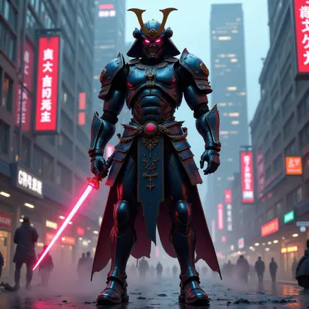 CyberPunk Robot Samurai