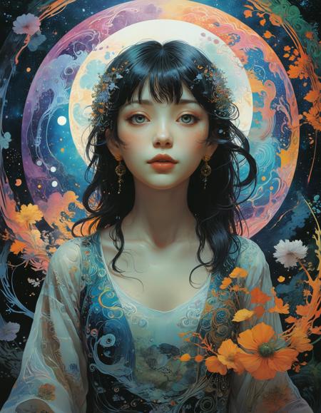 ([by Junji Ito|by Alphonso Mucha]:1.5), (Within the swirling mists of a Magical portal, worlds collide and dimensions intertwine, offering passage to realms beyond mortal comprehension.:0.5) (Disco-themed:1.3) <lora:xl_more_art-full_v1:0.5> <lora:add-detail-xl:0.7> <lora:MJ52:0.4>