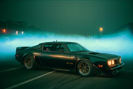 analog gloomy photo of a ((black car, <lora:tr4ns4m:1>)), three quarter view, (gritty new york city streets (at night)), speeding, motion blur, vandalized buildings, graffiti,  sports photography,  ((nighttime)), horror, midnight, High Detail, Sharp focus, (photorealism), realistic, best quality, 8k, award winning, dramatic lighting, epic, cinematic, masterpiece, rim light, (ambient fog:1.3), volumetric lights:0.7, dutch angle, depth of field,