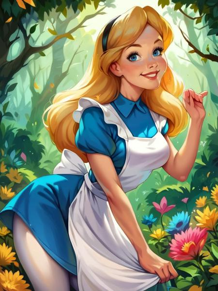 Alice In Wonderland! Disney - SD 1.5 | XL PONY - by YeiyeiArt 