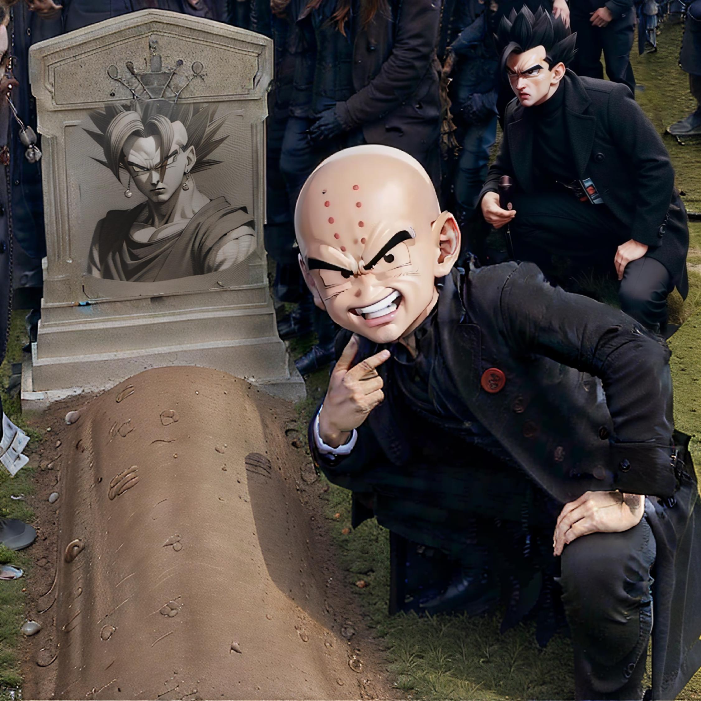 Grant Gustin Next To Oliver Queens Grave Meme | Concept LoRA image by yomama123556778