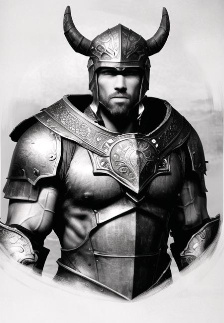 <lora:Nord-male:0.8>, nord-male, 1man, solo, portrait, steel armor, viking, helmet, Athletic, large muscles, ripped, chiseled, sculpted, balansed, mesomorph body, (masterpiece, best quality, absurdres, detailed, ultra-detailed:1.3), (highly detailed, high quality:1.3)