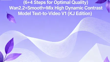 (6+4 Steps for Optimal Quality) Wan2.2+Smooth+Mix High Dynamic Contrast Model Text-to-Video V1 (KJ Edition)
