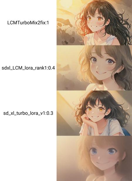 <lora:LCMTurboMix2fix:1>,Watercolor painting anime artwork masterpiece,Soft and warm color palette,best quality,movie still,The beginning of the story is always very gentle,soft lighting,bright,vivid,dreamy,((dynamic angle:1.1)),evocative use of light and shadow,sunshine on the face,1girl,smile,light curly hair,black hair,messy hair,happy,incredible beauty,fun,high-waist_shorts,anime style,key visual,vibrant,studio anime,highly detailed,(((masterpiece))),(best quality),((ultra-detailed)) . Vibrant,beautiful,painterly,detailed,textural,artistic,(((masterpiece))),(((best quality))),((ultra-detailed)),