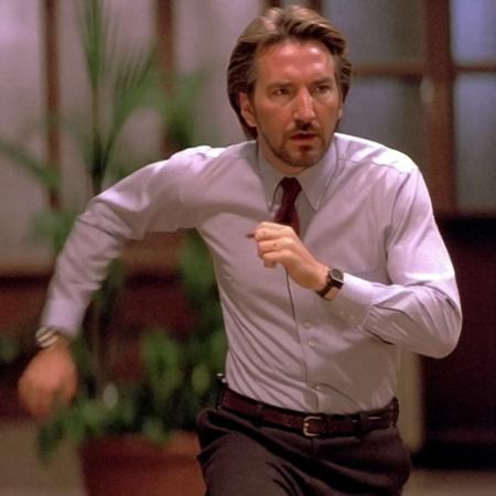 <lora:Hans Gruber (Die Hard) - SDXL - Trigger w Hansgruber Person:.7> hansgruber person running