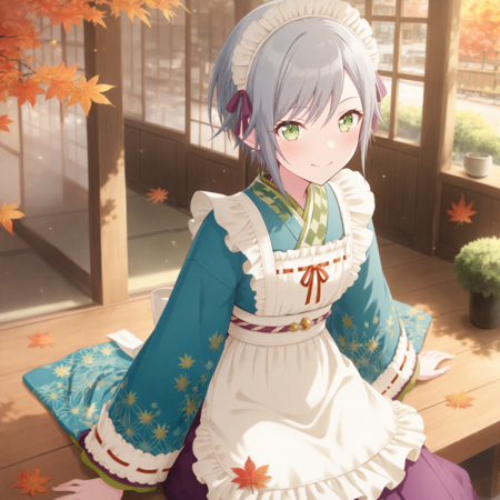 Yukashi Autumn Leaves Garment (Hinomori Shiho) / Project SEKAI IllustriousXL