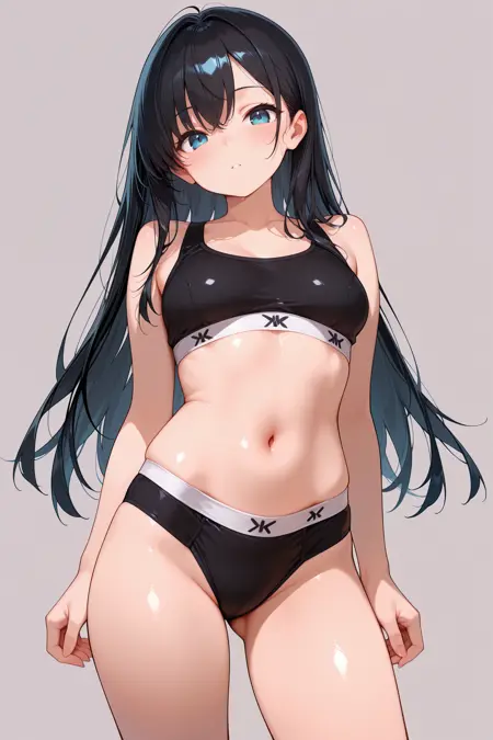 スポーツブラ/sports bra(XL,ILL,pony)