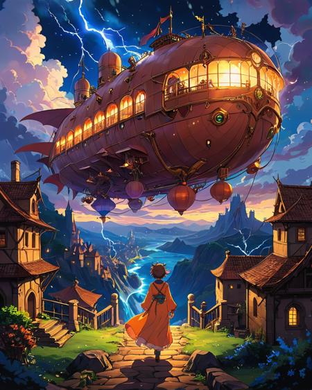 anime artwork anime artwork  a wanderer between worlds in flowing clothes, (epic landscape:1.5),  (style Ghibli drawing), (style Ghibli painting),best quality, masterpiece, extremely detailed,  professional  art,  professional painting, an extremely delicate and beautiful, dynamic,  great lighting, perfect shading, professional shading, depth of field,   side soft light, elegant, gorgeous, highly detailed,   full shot, uncropped,   pure genious, absolutely perfect,  highly detailed, breathtaking,
image style is 8 bit with fluid Glitter  incluence ,, (in a dungeon or prison) of a city of the medevial era in the style of Terry Pratchet, demons walking free, any humnan is bound, coronal flares, stunning light scenery, cinematic lighting, light beams ,  ,a massive, rusting airship floating through the sky, surrounded by storm clouds and flashing lightning.,
<lora:psychedelic_trip:0.7> psychedelic trip,
<lora:EldritchRomanceIllustration1.3.1:0.5>,
<lora:- SDXL - vanta-black_contrast_V3.0:0.2>,
<lora:add-detail-xl:1>,
<lora:detailed_notrigger:1>,, anime style, key visual, vibrant, studio anime,  highly detailed . anime style, key visual, vibrant, studio anime,  highly detailed
