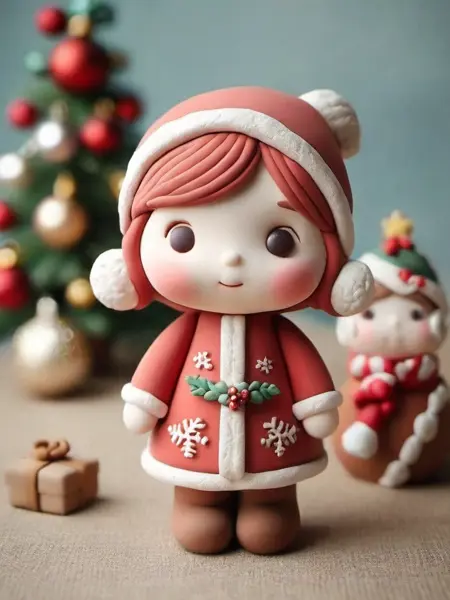 Christmas clay style