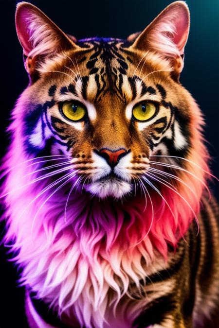 masterpiece, octane render, high detail, 8k, uhd, dslr, high quality, film grain, Fujifil XT3, photorealistic, photo
[exploding huge bright fire ball in the night sky, rim lighting, god rays,
:portrait of a (blacklight:1.3) cat, spotlight, bokeh, centered, head shot, close up,
:ginger warrior woman, soft lighting, bokeh, centered, head shot, close up, 
:,0,25
:catmull]