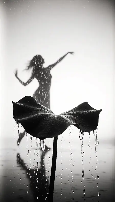 Greyscale Monochrome Nudity: Woman Solo Voyeur Experience