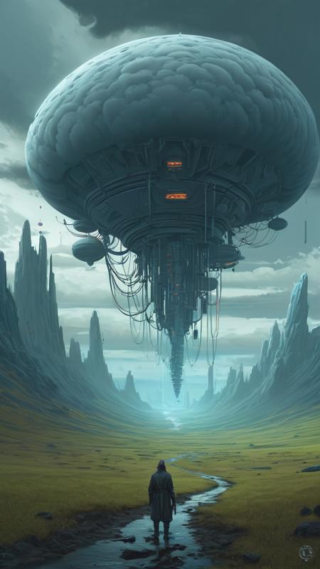 concept art ovni in clouds, Dariusz Klimczak, surreal hallucinatory intricately detailed sharp focus", professional ominous concept art, by artgerm and greg rutkowski, an intricate, elegant, highly detailed digital painting, concept art, smooth, sharp focus, illustration, in the style of simon stalenhag, wayne barlowe, and igor kieryluk. . digital artwork, illustrative, painterly, matte painting, highly detailed