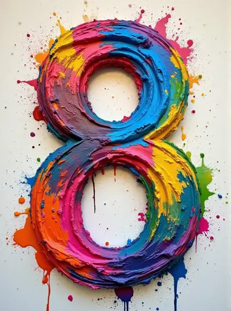 Paint art fonts