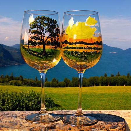 Wine glass, masterpiece, best quality, nature background, <lora:WineGlass_Sora:0.7>