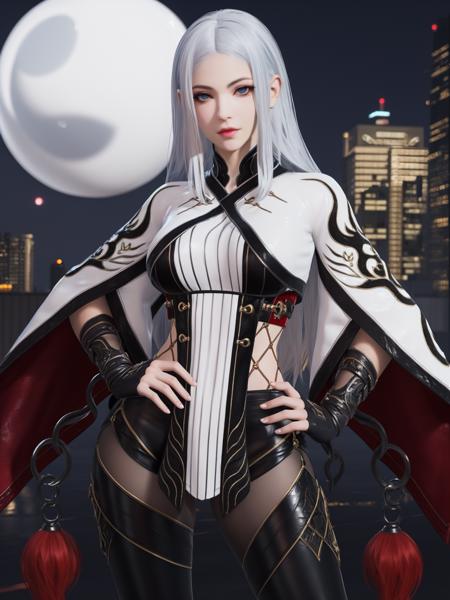 永劫无间_季莹莹_无常白袍_Naraka: Bladepoint_Zai Ji v3.0