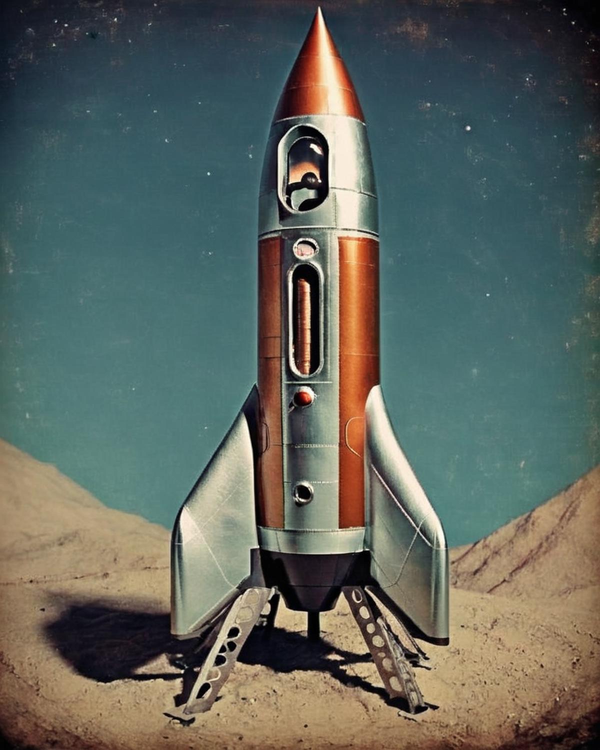 Retro Rocket image by Ciro_Negrogni