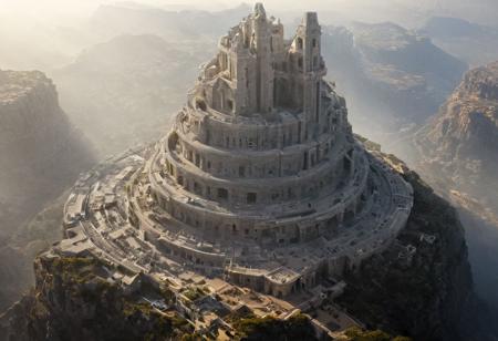 POV view , DOF,
(Ancient civilization, Alien Prometheus movie scene, dune movie scene:1.5), (The colonial city of the future, in the mist-filled Grand Canyon, on an unknown Earth-like planet, 2 moon on sky, Spaceship flight connects colonies, waterfulls:1.3), (Machu Picchu, a mountain settlement, incredibly spectacular:1.2), (Mario Botta:1.3), (avant-garde, future, reality, science fiction, photorealistic), (modern architecture:1.2), White limestone with black granite, fountain, waterfall, landmark, square, path, narrow street,
(Large Files, Ultra Realistic, 8K, 16k, FHD, HD, VFX, Perfect, Photography, composition, Architecture Sales Photography, Architecture Competition, Ultra High Resolution, Cinematography, High Resolution Image:1.1), (dramatic lighting, direct sunlight, ray tracing, clear shadow:1.2),  (real landscape:1.1), (blurred background:1.0), (urban background, more_details) ,
great lighting, clear, hillscastel, <stardeaf-cold-arc>, xtower, industrialbuilding