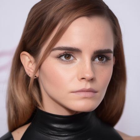 Portrait photo of a woman on the red carpet, wearing a tight thin black leather choker around her neck, subtle eye shadow, sexy,  Nikon Z9, realistic matte skin, skin texture visible, (sharp focus), (high quality)