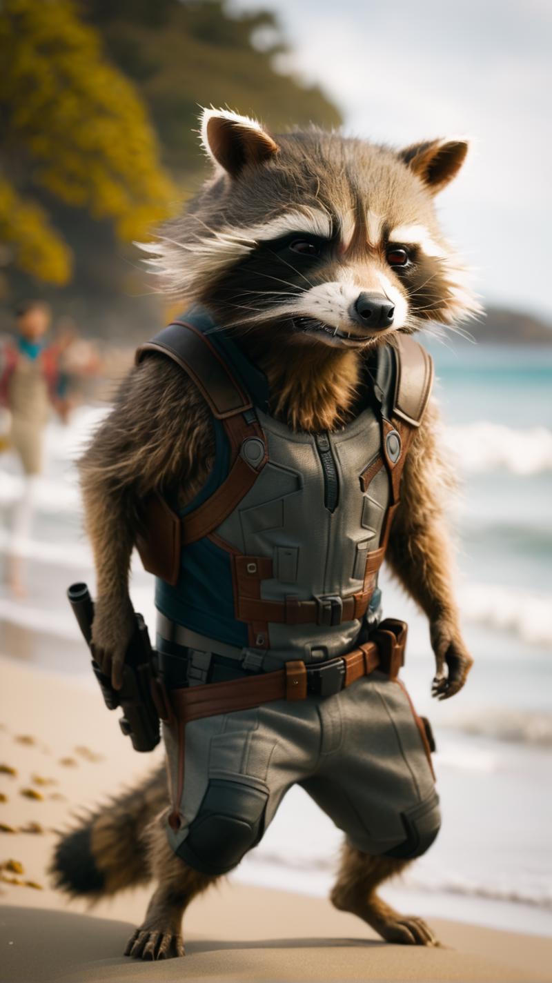 SDXL Rocket raccoon (Guardians of the galaxy) image by ainow