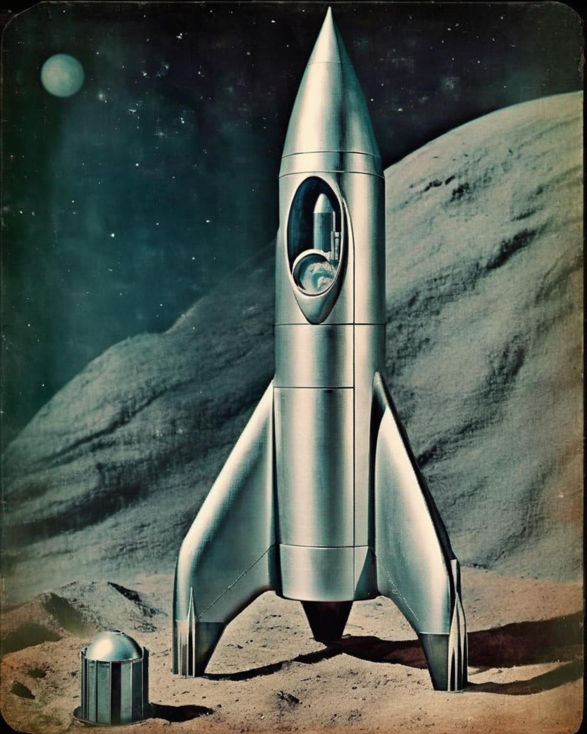 Retro Rocket image by Ciro_Negrogni