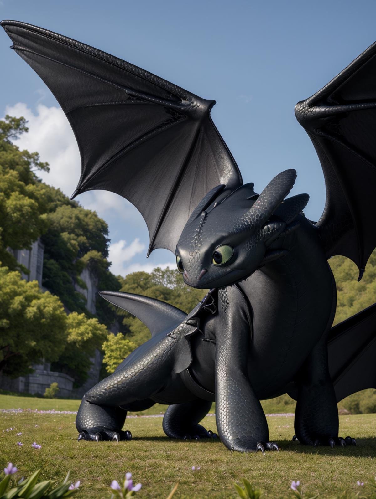 How To Train Your Dragon (People + Toothless)  image by Avenka
