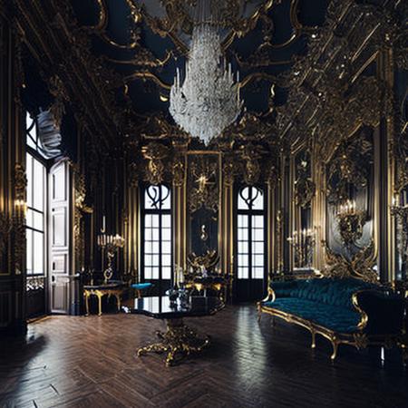 <lyco:baroque_interior_design:1.0>  baroque  room