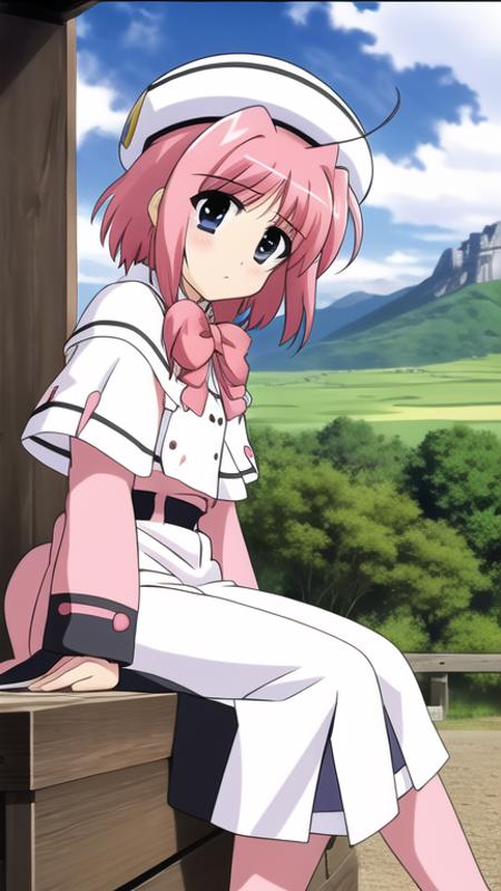 caro ru lushe, 1girl, ahoge, hat, white skirt, close-up, outdoors, mountain, 
<lora:nanoha-strikers-caro-ru-lushe:0.8>